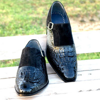 New Handmade Men's Loafers & Slip-Ons driving shoes,men's cowhide leather loafer - Thumbnail 4