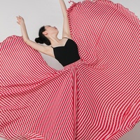 Black and White STRIPED Chiffon Skirt,  Summer Beach Maxi Skirt Outfit, Custom Plus Size Chiffon Maxi Skirt - Thumbnail 8