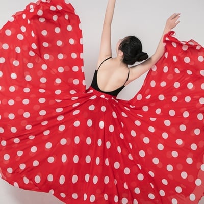 Polka dot chiffon skirt, beach skirt outfit, full long chiffon skirt , summer wedding maxi chiffon skirt 