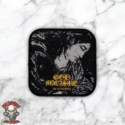 God macabre woven patches