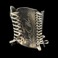 Black chrome wearable ceramic corset by: Nicole Moan  - Thumbnail 3