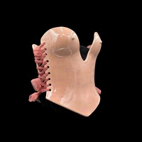 Iridescent pink wearable ceramic corset by: Nicole Moan  - Thumbnail 7