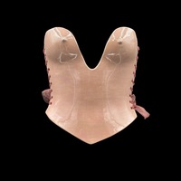 Iridescent pink wearable ceramic corset by: Nicole Moan  - Thumbnail 8