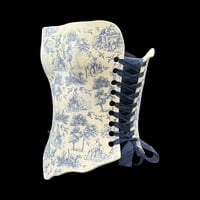 Blue Willow 3 piece wearable ceramic corset by: Nicole Moan  - Thumbnail 1