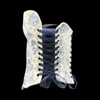 Blue Willow 3 piece wearable ceramic corset by: Nicole Moan  - Thumbnail 2