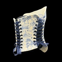 Blue Willow 3 piece wearable ceramic corset by: Nicole Moan  - Thumbnail 8