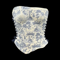 Blue Willow 3 piece wearable ceramic corset by: Nicole Moan  - Thumbnail 9