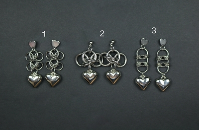 Chained Heart Earrings