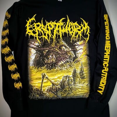 Cryptworm "spewing mephitic putridity"  long sleeve shirt