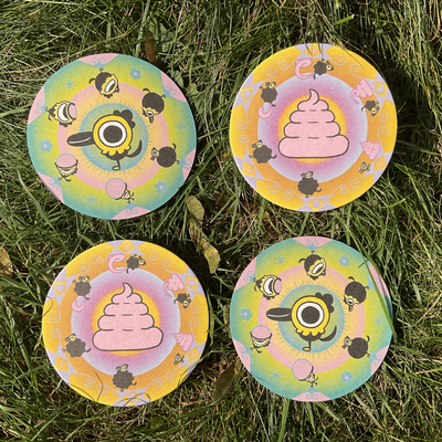 Extra eat/poop coasters