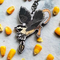 Tiny Terrible Terrors | Wooden Keychains - Thumbnail 3