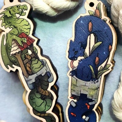 Well dwellers | keychain