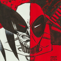 Deadpool Wolverine - Red • Original Art - Thumbnail 1
