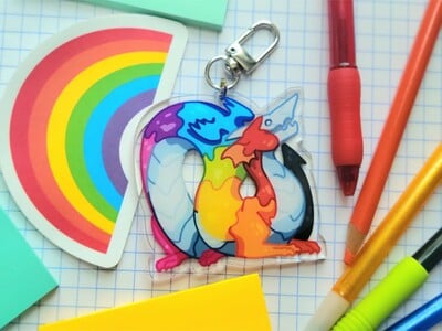 Pride Dragon | Keychain