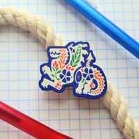 Wawel Dragon | Wooden Pin - Thumbnail 1