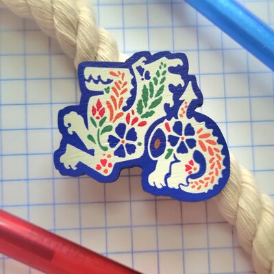 Wawel dragon | wooden pin - Thumbnail 2