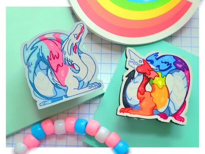 Pride Dragon | Wooden Pin