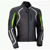KAWASAKI LEATHER MOTORCYCLE MOTOGP LEATHER JACKET 100% COWHIDE 2019 - Thumbnail 4