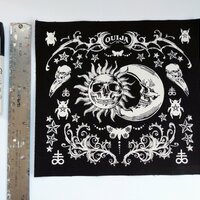 Sun & Moon Skulls Ouija Steampunk Horror Sew-on Back Patches - Thumbnail 2