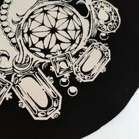 Swan with Diamonds and Pearls Victorian Goth Sew-on Patches - Thumbnail 2