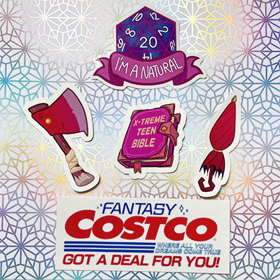 D&D and Adventure Zone Stickers