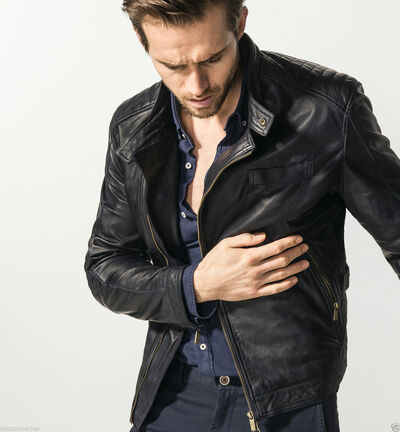 MENS BIKER LEATHER JACKET, MEN FASHION BLACK LEATHER JACKET, MEN LEATHER JACKETS