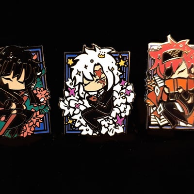D.gray-man sleeping enamel pins