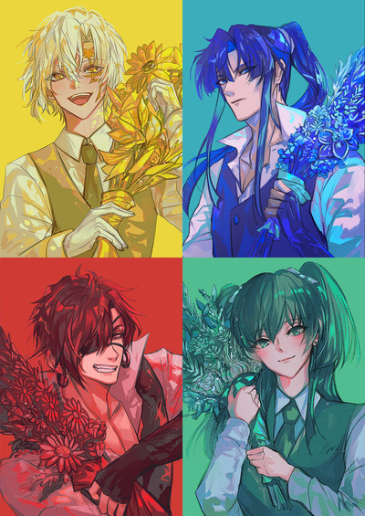 D.Gray-Man A4 Prints - Flower colour
