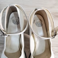 Office Kiko White Mary Jane Pumps - Thumbnail 7