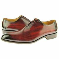 Herren Handgefertigte Full Upper Burgund Derby Brogue Dress Schuhe 2019 - Thumbnail 1