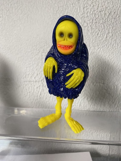 The Creep (blue glitter and yellow)