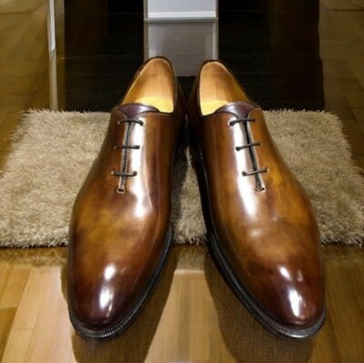 Classic Hanmade Twotone Leather Lace Up Style Formal Men Shoes