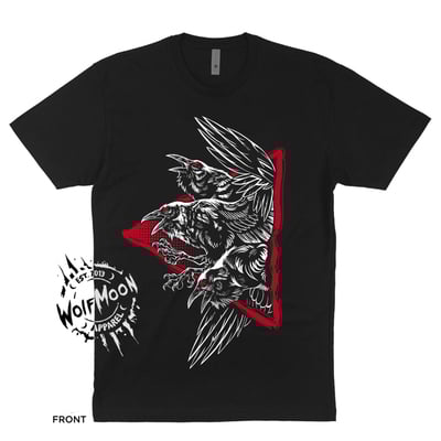 Red omen tee