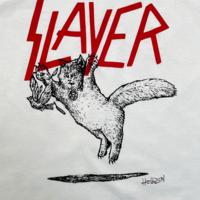 "Slayer Cat" T-Shirt (white) - Thumbnail 1