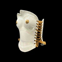 Gold areola  3 piece wearable ceramic corset by: Nicole Moan  - Thumbnail 5