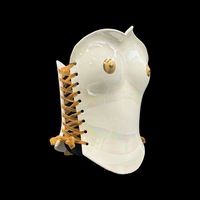 Gold areola  3 piece wearable ceramic corset by: Nicole Moan  - Thumbnail 16