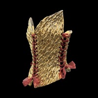 Gold Dragon wearable ceramic corset by: Nicole Moan - Thumbnail 7