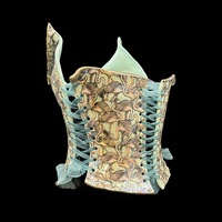 Flamingo wearable ceramic corset by: Nicole Moan - Thumbnail 3