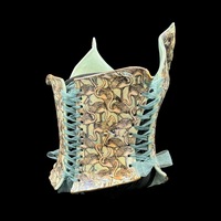 Flamingo wearable ceramic corset by: Nicole Moan - Thumbnail 5