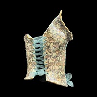 Flamingo wearable ceramic corset by: Nicole Moan - Thumbnail 6