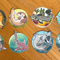 SHARK WEEK Stickers (8 Options!) - Thumbnail 1