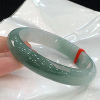 Jade Bracelet, Jade Lady Bracelet, Ice Sticky Seed Oil Green Floating Flower Ice Transparent Moisturizing Bracelet - Thumbnail 9