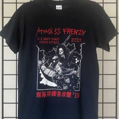 Attack ss / frenzy usa west coast noize attack 2019 t-shirt (small)