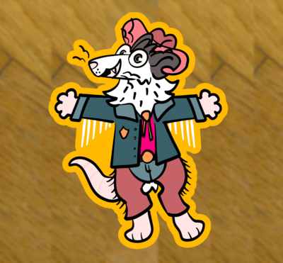 COWBOY ROSIE Sticker