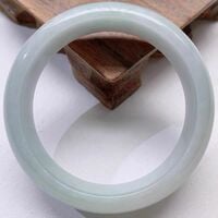 Jade Bracelet White Moonlight Light Green Ice Seed Jade Bracelet High Beauty Gift Girlfriend with Certificate New Style - Thumbnail 5