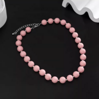 PINK BEADS NECKLACE - Thumbnail 3