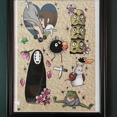 Spirited away flash art print