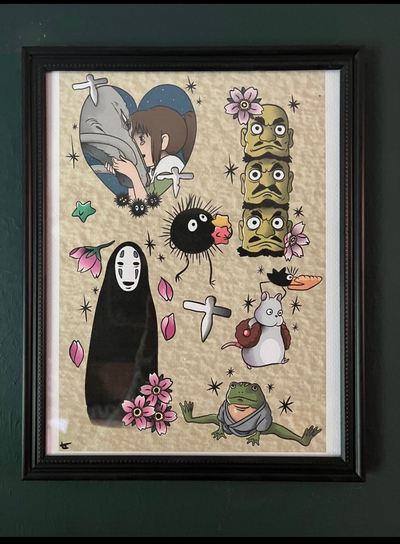 Spirited Away flash art print