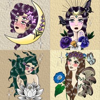 Zodiac babe art print - Thumbnail 1