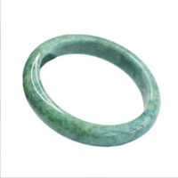 Jade Bracelet Ice Transparent Floating Flower Blue Base Jade Bracelet Wangfu Jade Bracelet - Thumbnail 9